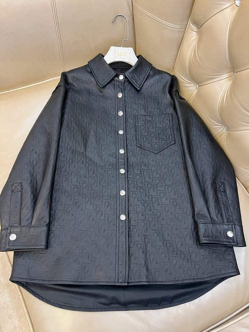 Dior Original-Design Leather Suit with 3D Tailoring, Lazy and Sophisticated