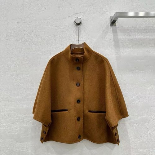 Max Mara Exclusive Luxury Cashmere Small Cape with Asymmetrical Drape