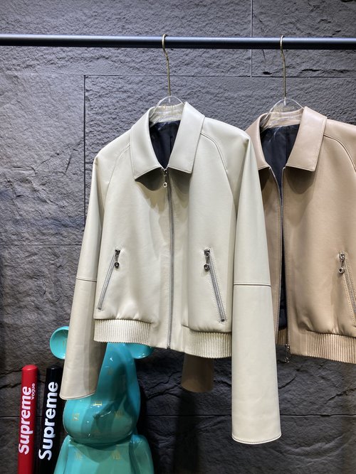 Hermes Exclusive Leather Coat with Imported Sheepskin