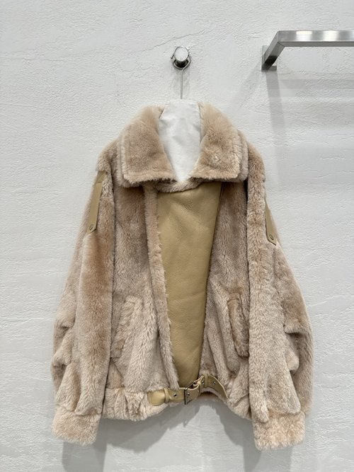 Yves Saint Laurent Exclusive Imported Sheepskin Punk-Style Motorcycle Jacket