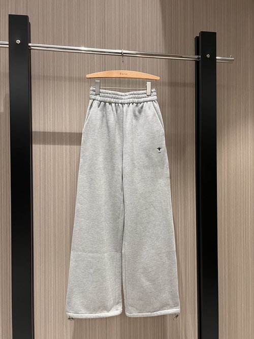 Dior Graffiti Print Logo Pocket Fleece Joggers