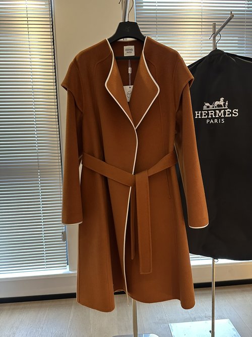 Hermes Hermes Pure Color High-End Dressing Gown, Australian Premium Wool