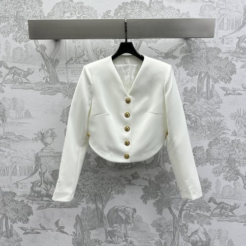 Louis Vuitton New Short V-Neck Suit Jacket: Elegant Imported