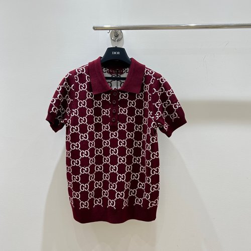 Gucci Classic Dual-Sided Polo Short-Sleeve Top for Timeless Comfort