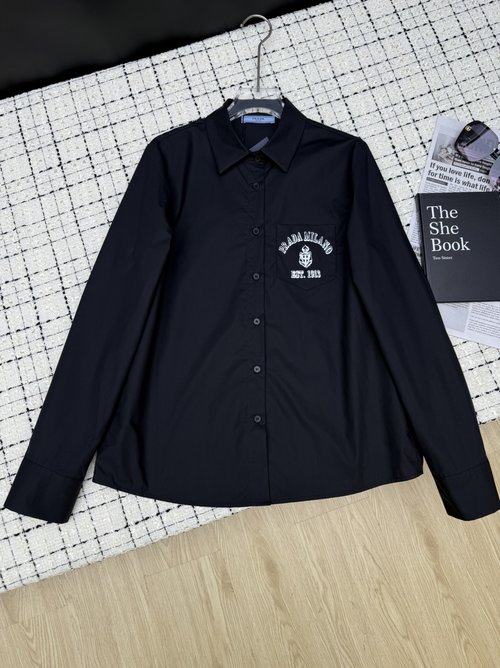 Prada Stylish Printed Logo Shirt for Layering
