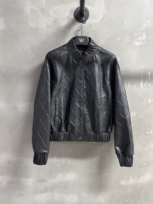 Chanel Customized Baseball Jacket with Leather and Cotton Blend Interior
