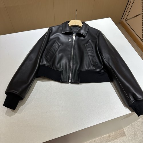 Bottega Veneta Customized Vintage Sweet-Cool Imported Sheepskin Leather Jacket