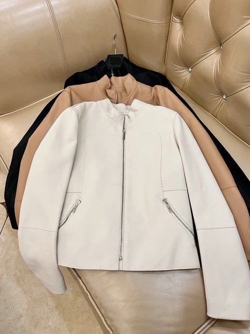 Hermes Classic Leather Coat with Cashmere, Turkish Lambskin and Artistic Lining