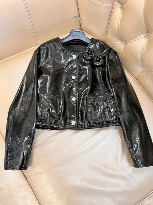 Chanel Chic and Uniquely Designed Lambskin Coat