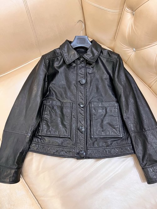 Versace Exclusive Vintage Full - tanned Lambskin Oversize Motorcycle Jacket