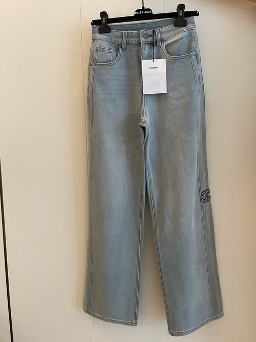Chanel Straight-leg Jeans for Effortless Chic