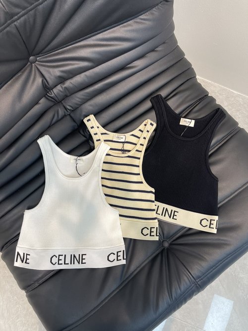 Celine Letter Knit Vest: Versatile and Sophisticated