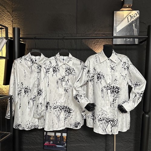 Louis Vuitton Beige Floral Jacquard Print Summer Shirt