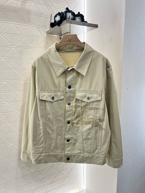 Burberry Vintage-Look Custom Denim Jacket and Matching Skirt Set