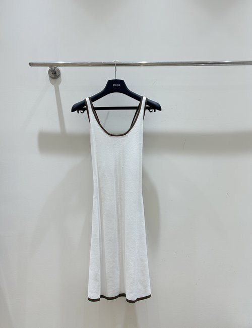 Gucci Back-Crossed Design Vest Dress