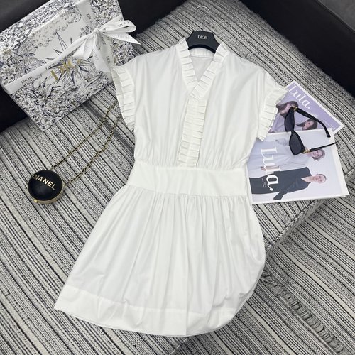 Dior Spring-Summer Series D Shirt Dress with Folded Edge