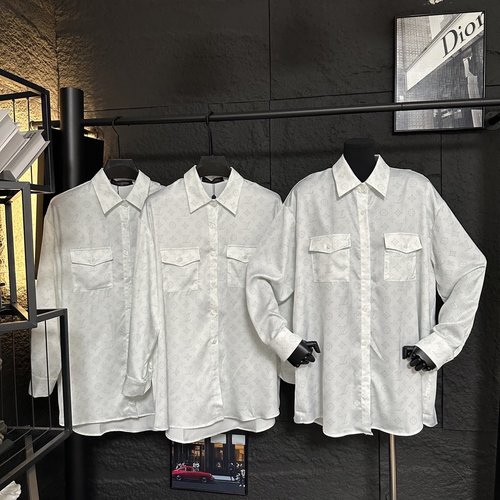 Louis Vuitton Logo-print Chest Pocket Satin Shirt