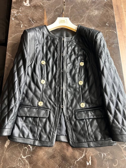 Balmain Exclusive Vintage Leather Jacket with 3D Tailoring