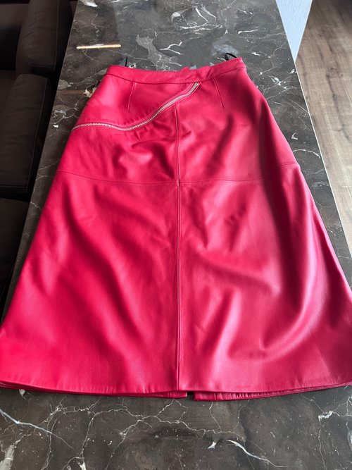 Chanel Stylish Leather Skirt with Custom Hardware, Imported Lambskin