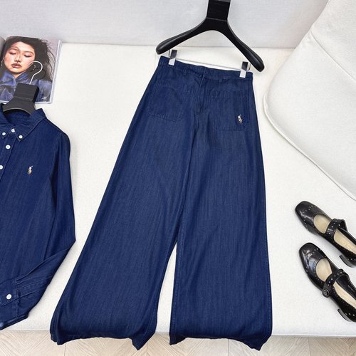 Polo Ralph Lauren Classic Logo - Embroidered Denim Casual Outfit for Everyday Use