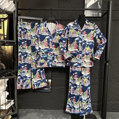 Dior Windmill Series Luxury Satin Loungewear: Cool and Stylish