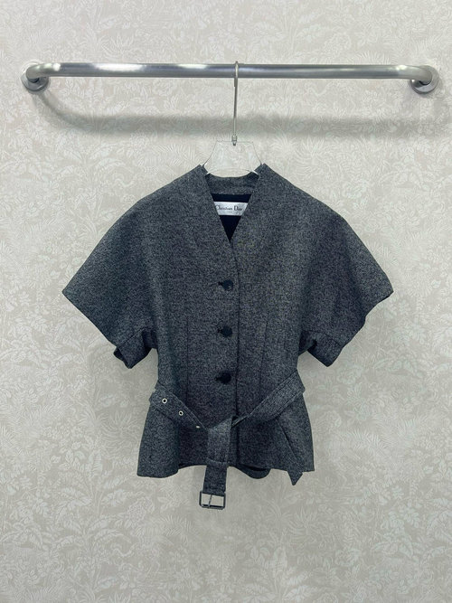 Dior V - neck Silk - lined Waist - cinching Top, Soft and Youthful