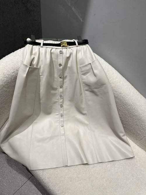 Dior Dior Sheepskin Large Umbrella Skirt, Two - Color with Original Hardware