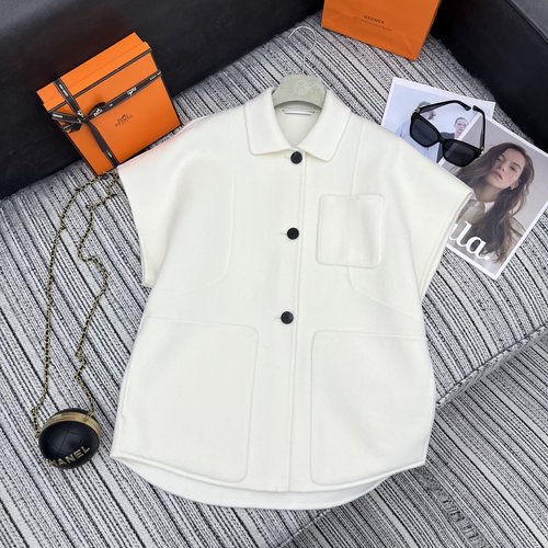 Hermes Recommended Mid-Length Double-Sided Cashmere Vest