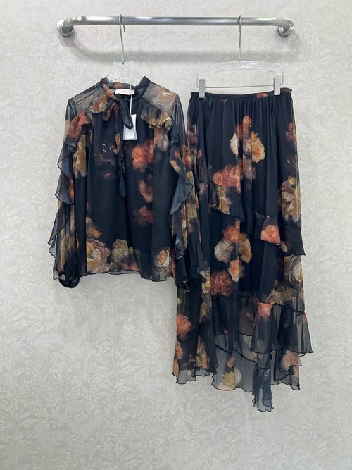 Zimmermann Zimmerman Rose Series Printed Loose-Fit Suit