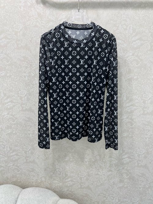 Louis Vuitton Mesh Base Layer with All-over Monogram Design for Layering