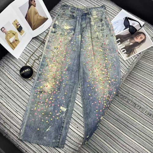 Acne Studios Highly Recommended Early Autumn Printed Straight Jeans