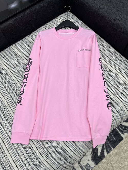 Chrome Hearts Loose-fit Sanskrit Long Sleeve Shirt with Exquisite Printing