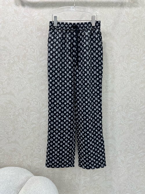 Louis Vuitton Classic Straight-Leg Palazzo Pants
