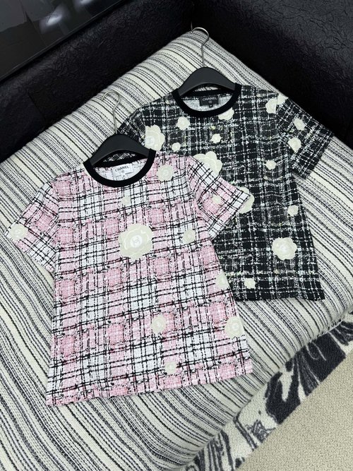 Chanel Chic Printed Short-Sleeve T-Shirt for Versatile Outfits