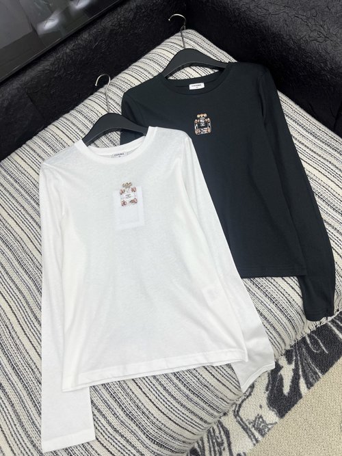 Chanel Exquisite Handmade Perfume Bottle Long-Sleeve T-Shirt