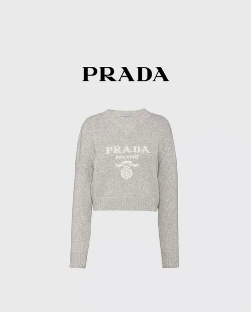 Prada High-end Customized Wool Short Pullover