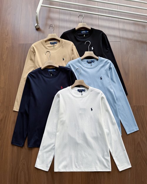 Polo Ralph Lauren Classic Pure Cotton Long Sleeve T-Shirt, High Quality