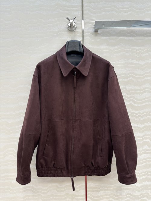 The Row Exclusive Premium Imported Suede Collar Jacket with Timeless Look