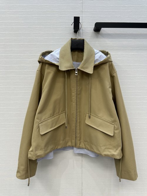 Loewe Highly Recommended Striped Hooded Cardigan