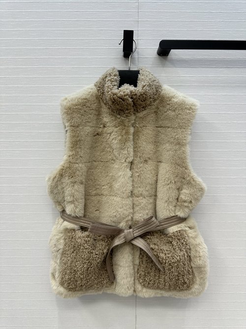 Moncler Classic Teddy Vest Down Jacket with H Shape and Warm Filling