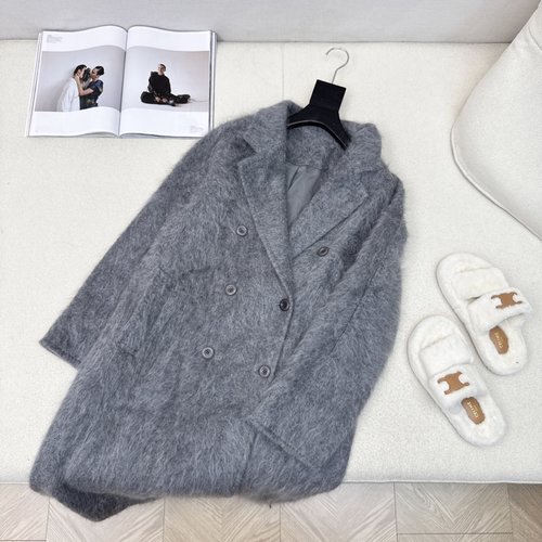 Max Mara Minimalist Long Wool - Cashmere Blend Coat