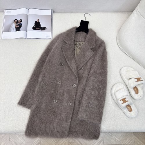 Max Mara Minimalist Long Wool - Cashmere Blend Coat
