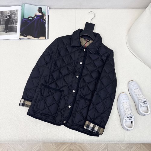 Burberry Original Quality Rhombus Quilted Down Jacket