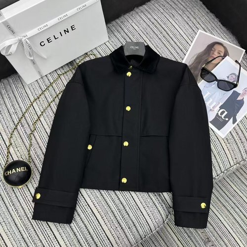 Celine Recommended Corduroy Collared Windbreaker Jacket