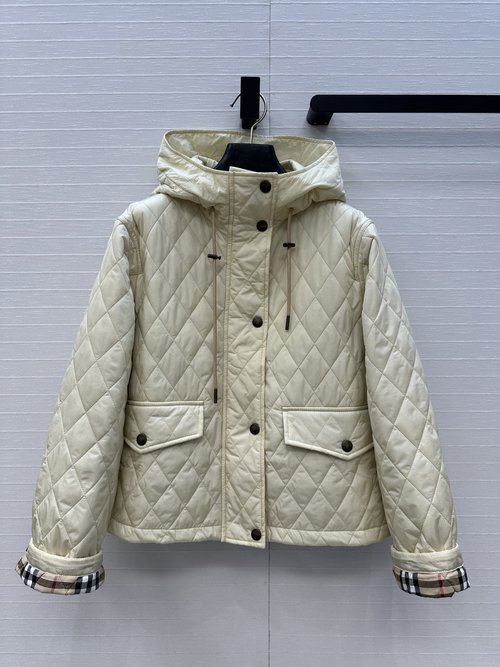 Burberry Exclusive First-Release Diamond Quilted Hooded Cotton Jacket
