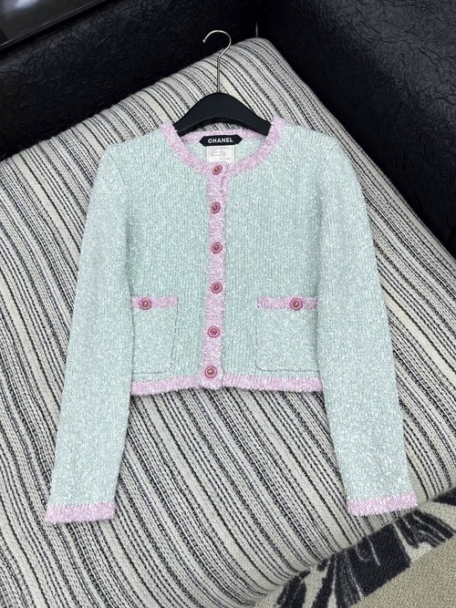 Chanel Vintage - Style Customized Yarn Round - Neck Coat