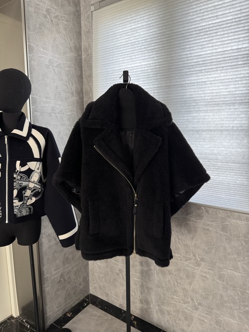 Miu Miu New Zipper Teddy Bear with 100% Cashmere Splicing