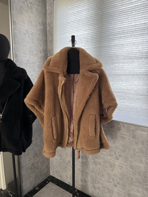 Miu Miu New Zipper Teddy Bear with 100% Cashmere Splicing