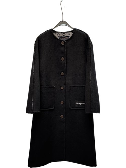 Louis Vuitton Single - Row Button Wool - Silk Blend Coat