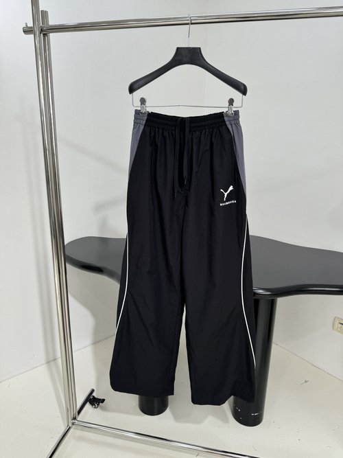 Balenciaga PUMA Track Pants with Custom Fabric and Embroidery
